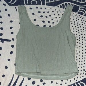 Sage green cropped cami